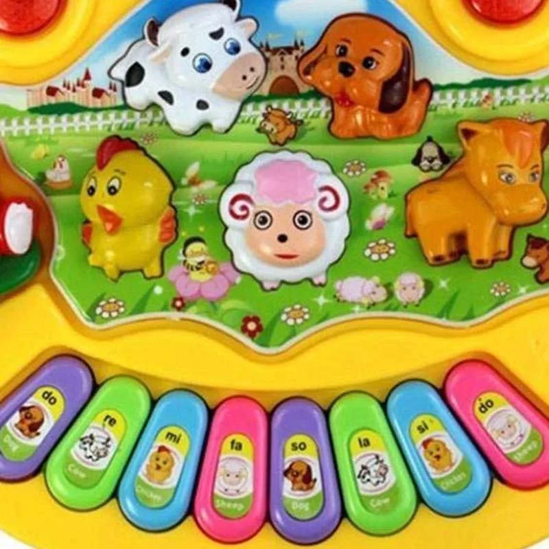 

Animal Farm Piano Music Developmental Toys with Horn Speaker Funny Toy Fancy Innovative Voice Megaphone Loudspeaker