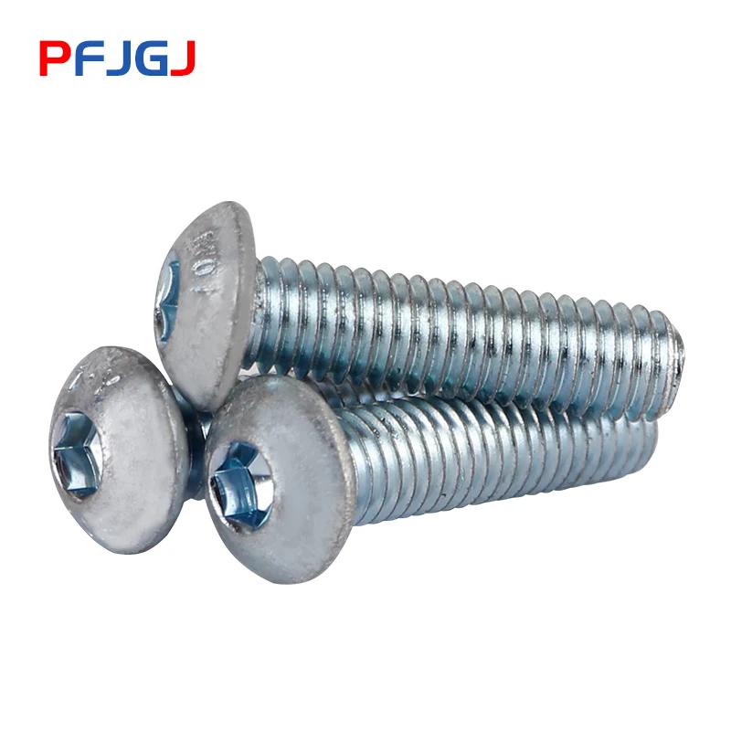 Peng Fa M3M4M5M6M8M10M12 Hex socket Screw Half Round head Bolts Mushroom Screws 10.9 Grade ISO7380 Galvanized | Обустройство дома
