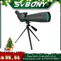 svbony 20 60x7080 sv411 telescope zoom spotting scope dual focus waterproof binoculars powerful hunting camping monocular