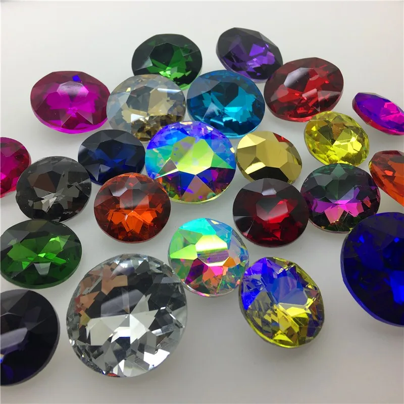 Супербольшие круглые стразы Baoshihua 35 мм 27 стеклянные с кристаллами Необычные