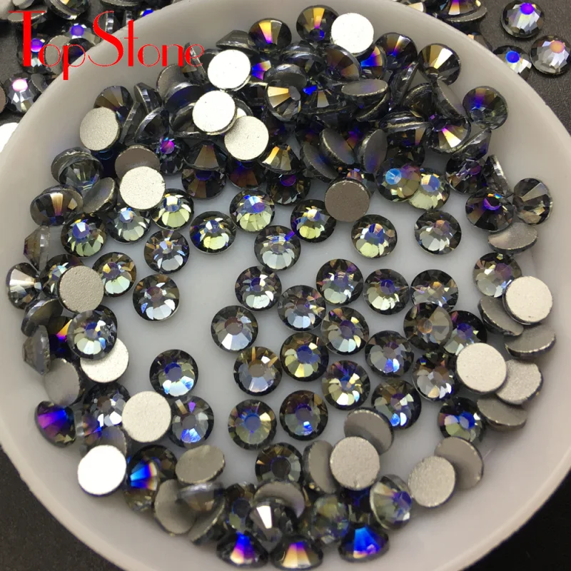 TopStone 2028 # металлические солнечные стеклянные стразы без горячей фиксации
