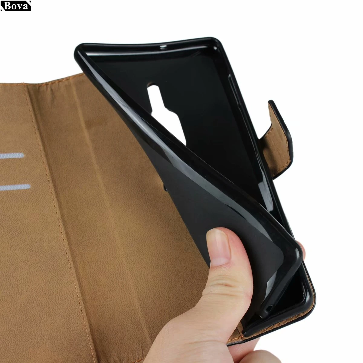 Футляр для телефона с карманом для карт Sony Xperia XZ2 Premium 5,8" и XZ2 Compact 5,0" из кожи с крышкой-обложкой и держателем GG.