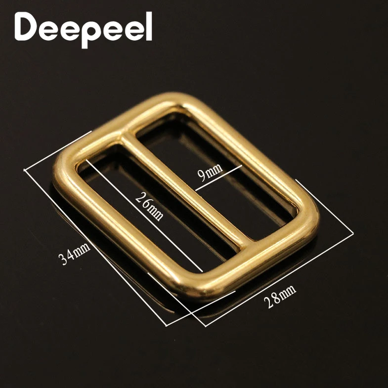 2 шт. твердой латуни квадратной металлической пряжкой ремень рюкзака Собака