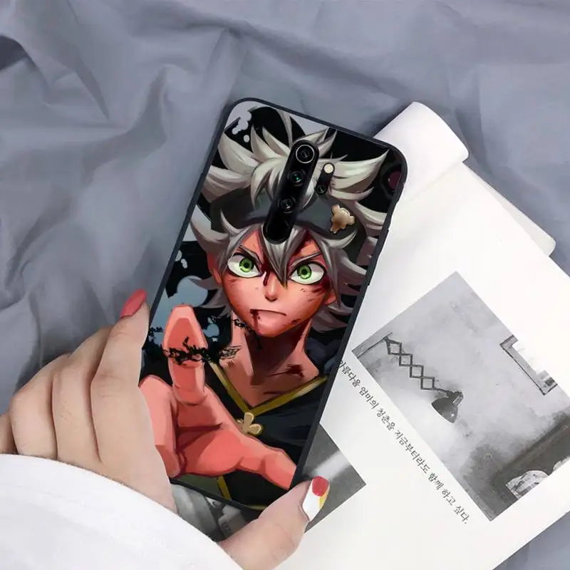 

Black Clover Phone Case Black Cover For Redmi 7A 4X 5 6 7 8 8A 5Plus GO Note 4/4X 7 K20/Pro Cases