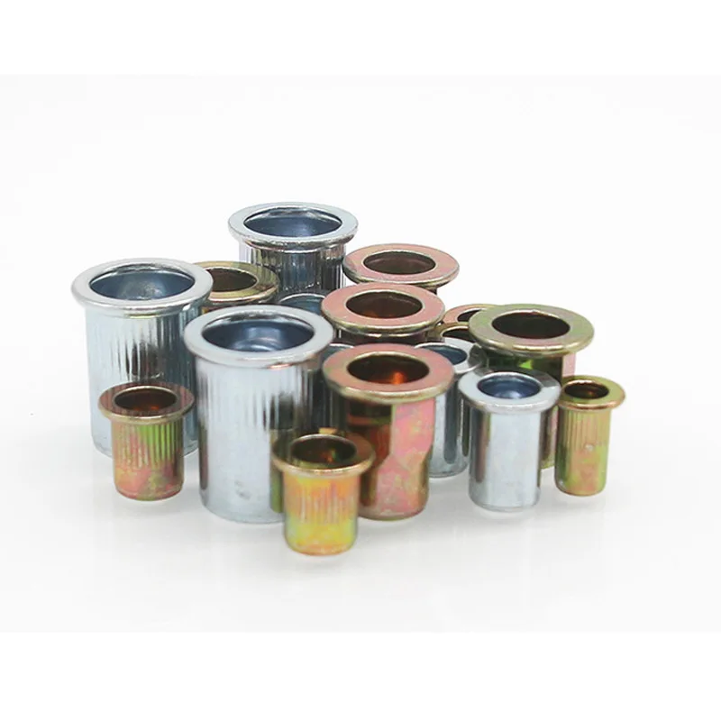 20pcs M3 M4 M5 M6 M8 304 Stainless Steel Carbon Aluminum Flat Head Blind Rivet Nut Insert Rivnut Nutsert for Screw Bolt | Обустройство