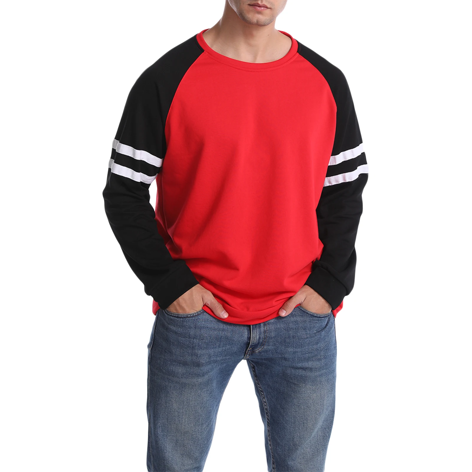 

Футболка с длинным рукавом и круглым вырезом, Размеры S/ M/ L/ XL/ XXL