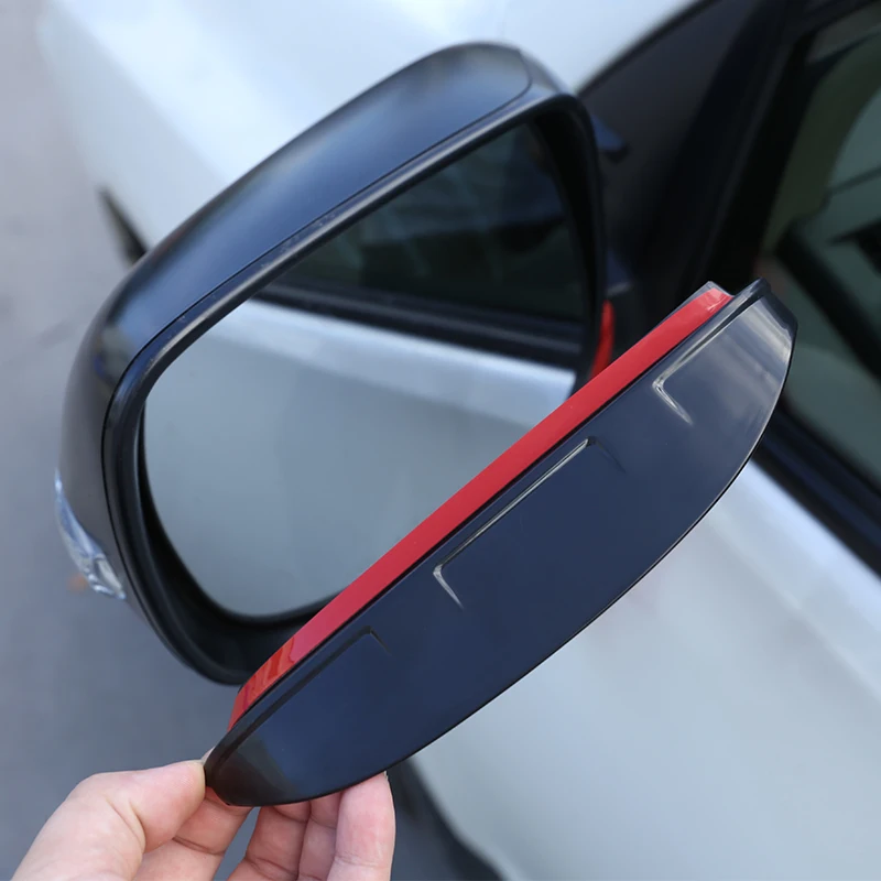 For Toyota Land Cruiser Prado FJ150 150 2010-2018 Rearview Mirror Decorative Rain Eyebrow Cover Car Accessories 2 Pcs Black | Автомобили и