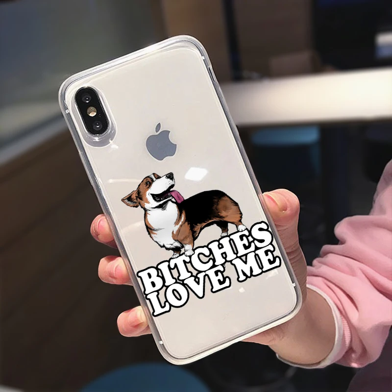 Телефонные чехлы Corgi для iPhone 12 11 Pro Max X XR XS 8 7 6 6S Plus мини чехол мягкие силиконовые на