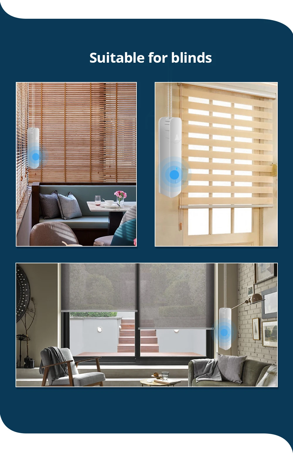 Zemismart Tuya Zigbee Roller Shade Driver SmartThings Control Built in