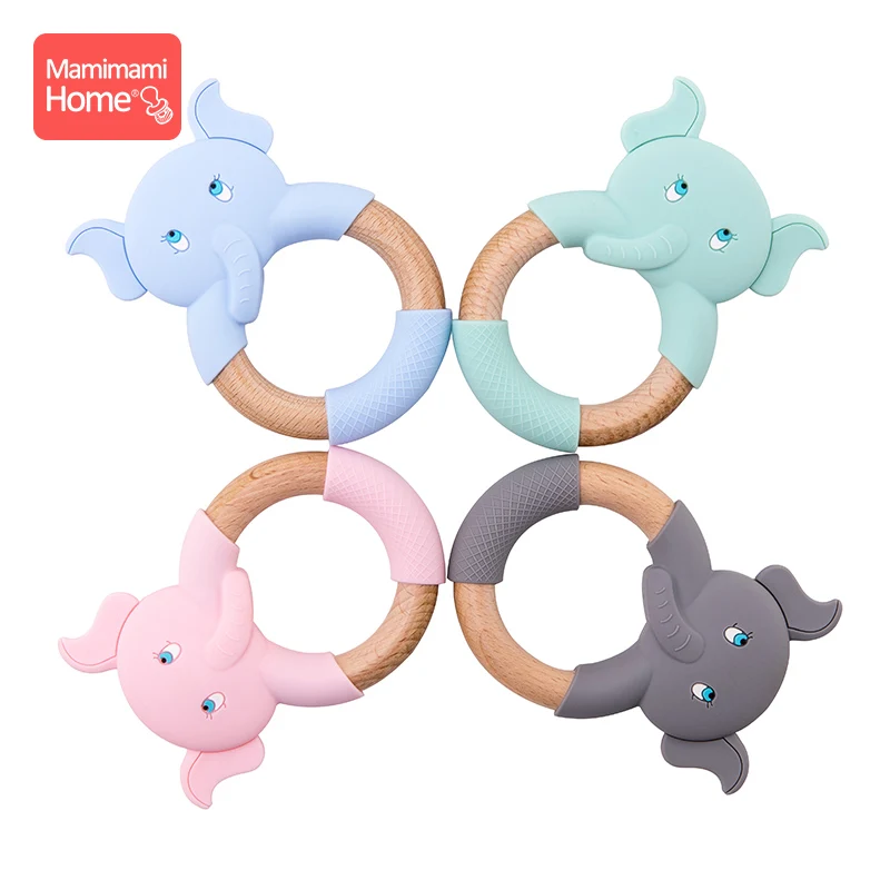 Детский деревянный Прорезыватель для зубов Mamihome 1 шт. буковое кольцо в форме