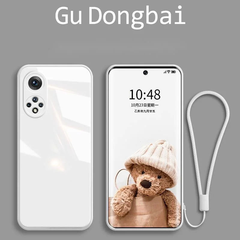 

For glory 50 mobile phone case 50pro liquid silicone lens full package anti falling ultra-thin mirror glass protective cover