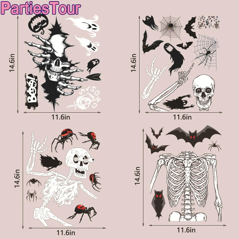 

4 листа, наклейка на окно