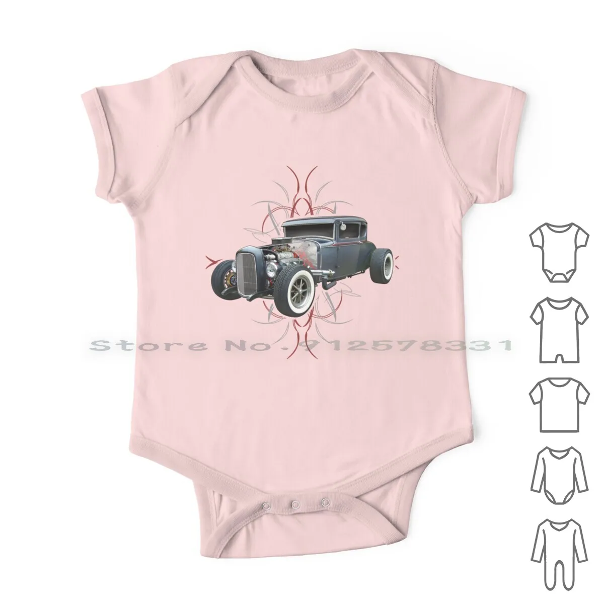 

Pinstripe Hot Rod Newborn Baby Clothes Rompers Cotton Jumpsuits Mopar Or No Car Plymouth Chrysler Desoto Hemi Muscle Car Hot