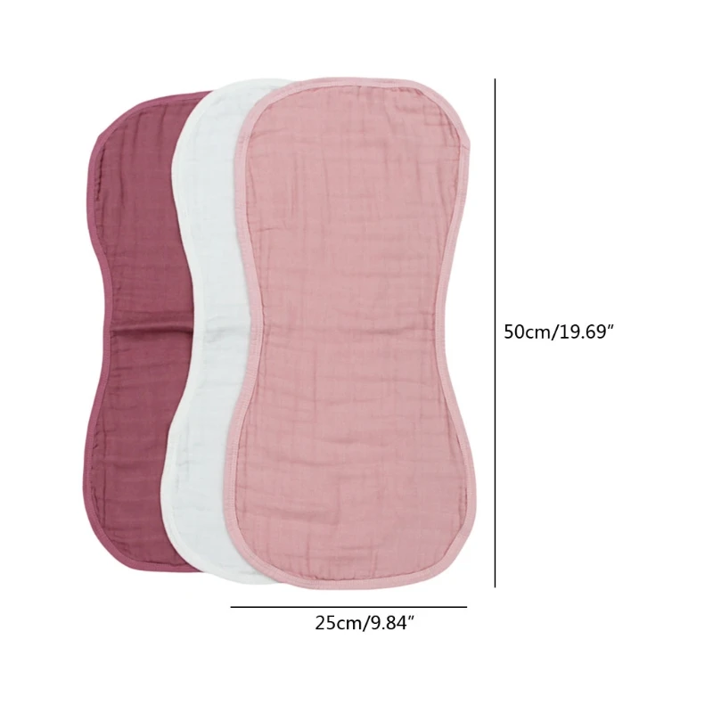 

6 Pcs Infants Washcloth Face Towels Baby Newborn Muslin Burp Cloth Feeding Bibs