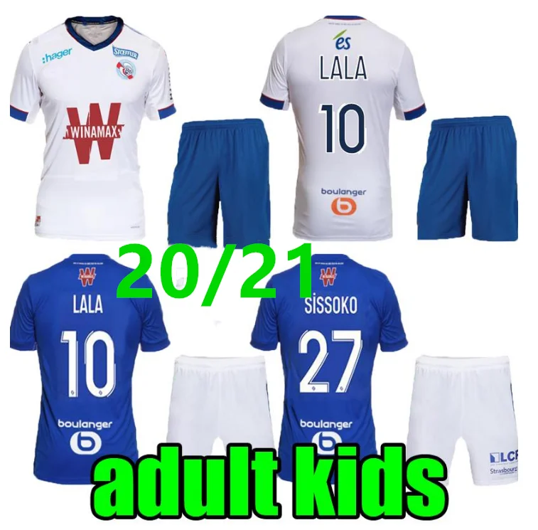 

adult kids 20 21 RC STRASBOURG home soccer jersey ALSACE ALSACE 2020 2021 STRASBOURG away ALSACE DJIKU THOMASSON LALA MOTHIBA ch