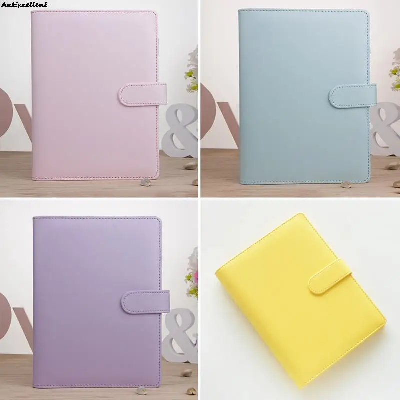 

Original A6 Notebook Cover Diary Planner Pu Leather Journal Stationery Notepad Agenda Organizer Ring Binder Office Supplies