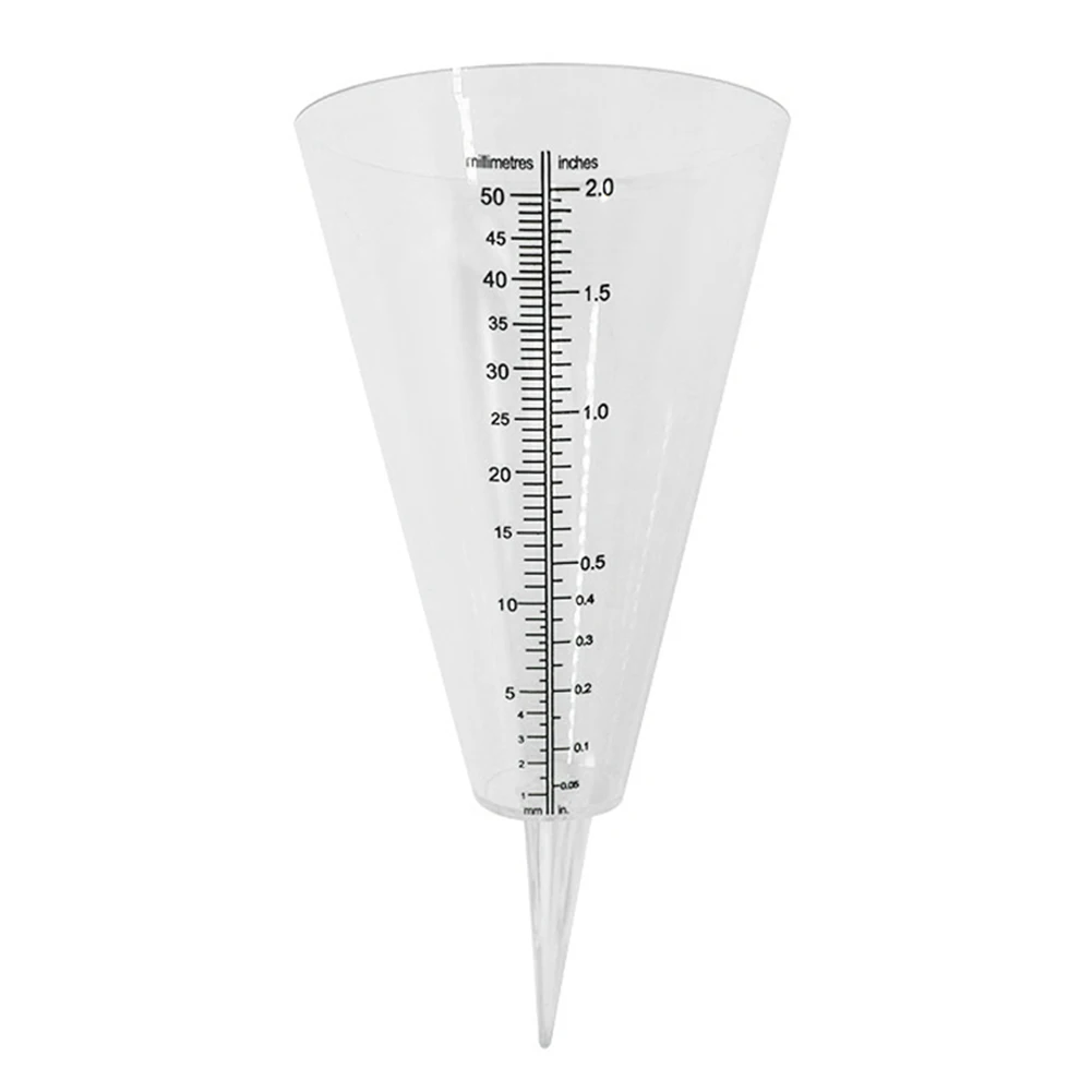 Конический измеритель дождя пластиковый прозрачный мерный стакан для наружного