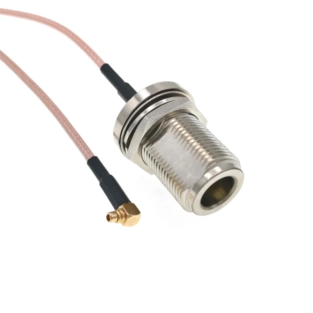 N Женская гайка с переборкой вправо MMCX Male RG316 8 &quot20 см RF соединительный кабель