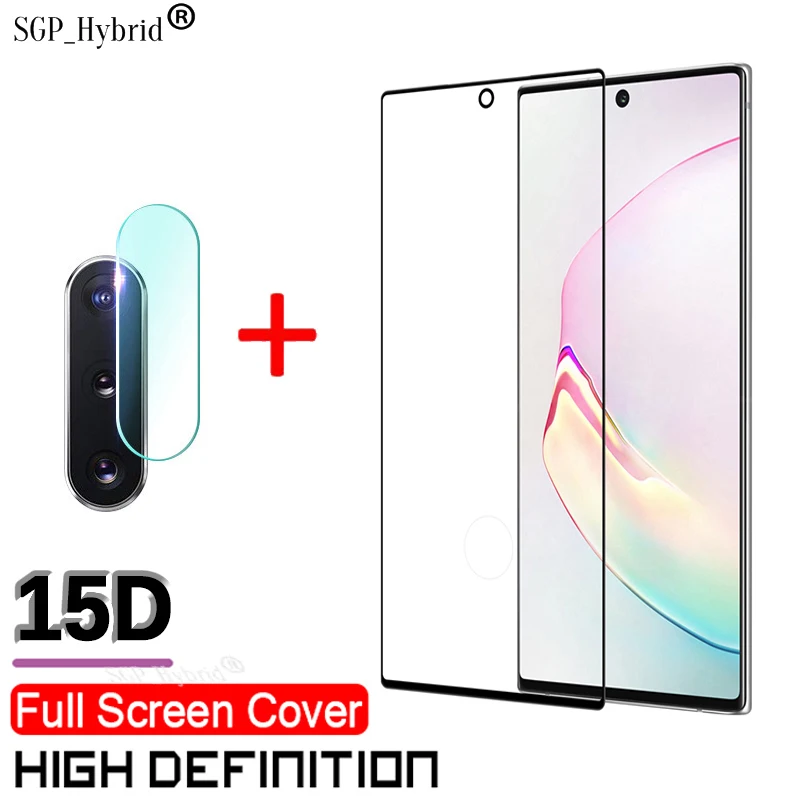 15D стекло для камеры samsung Galaxy Note 10 Plus + закаленное защиты экрана объектива Pro Note10 |
