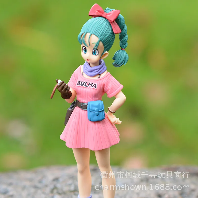 Фигурка дракона жемчуга Z Аниме Bulma 17 см PVC Фигурки Brinquedos Doll Goku Vegeta Action Sexy Anime