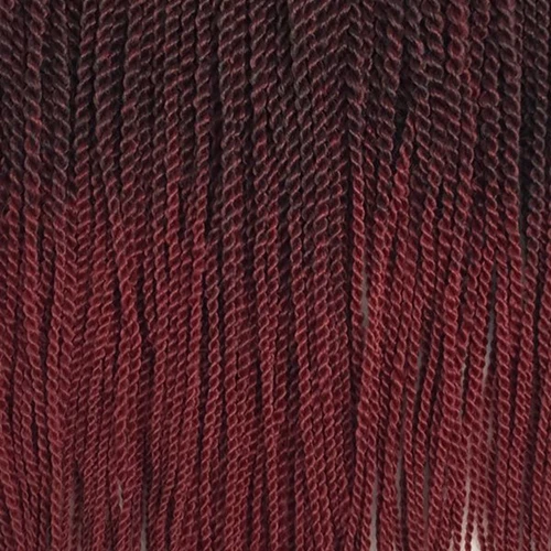 t1b burgundy 32roots Роскошные косички для плетения, 24 дюйма, Омбре, Сенегальские скрученные волосы, вязанные крючком косички, 24 корня/упаковка, синтетические косички для женщин, серые, розовые - Цвет: t1b burgundy 32roots