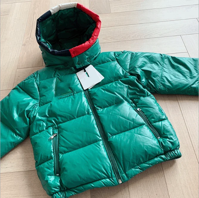 

2020 Boys Jacket Green Colour Kids Down Jacket Winter Kids Boys Girls Jacket
