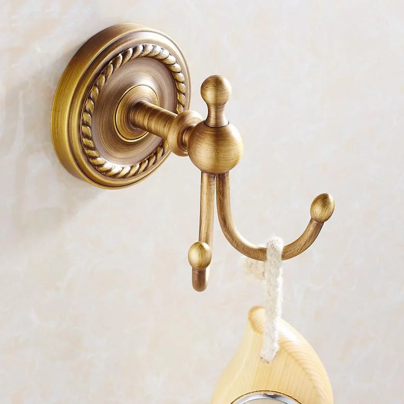 

European antique bath towel rack bathroom hardware pendant carved paper holder toilet brush holder for bathroom accessories set