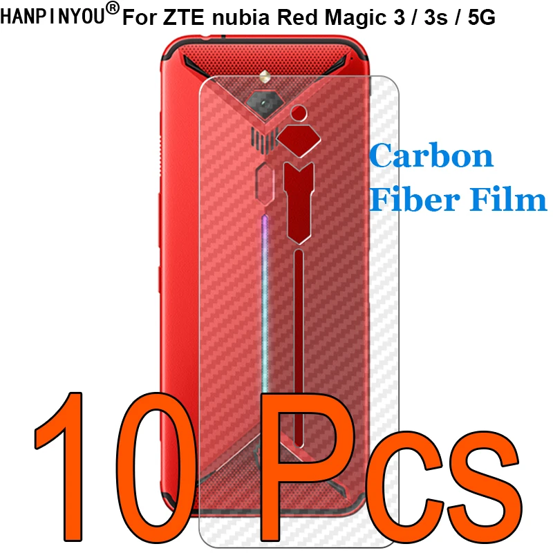 10 шт./лот для ZTE nubia Red Magic 3 / 3s 5G 6 65 дюйма 3D ультратонкая задняя пленка из