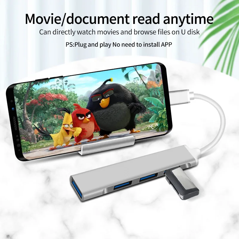 fonken usb hub тип c 31 адаптер 4 порта usb разве