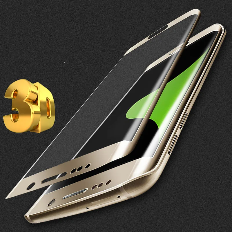 3D полное покрытие закаленное стекло для Samsung Galaxy S6edge Защитная пленка экрана чехол