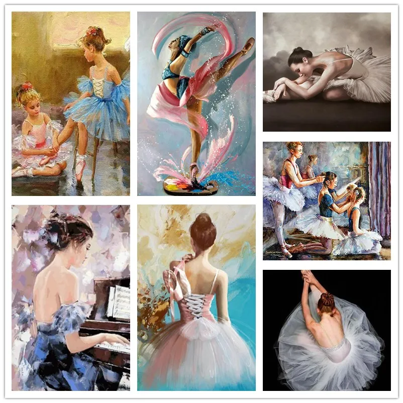5D DIY алмазная живопись танцор балета для девочек Вышивка крестиком комплект