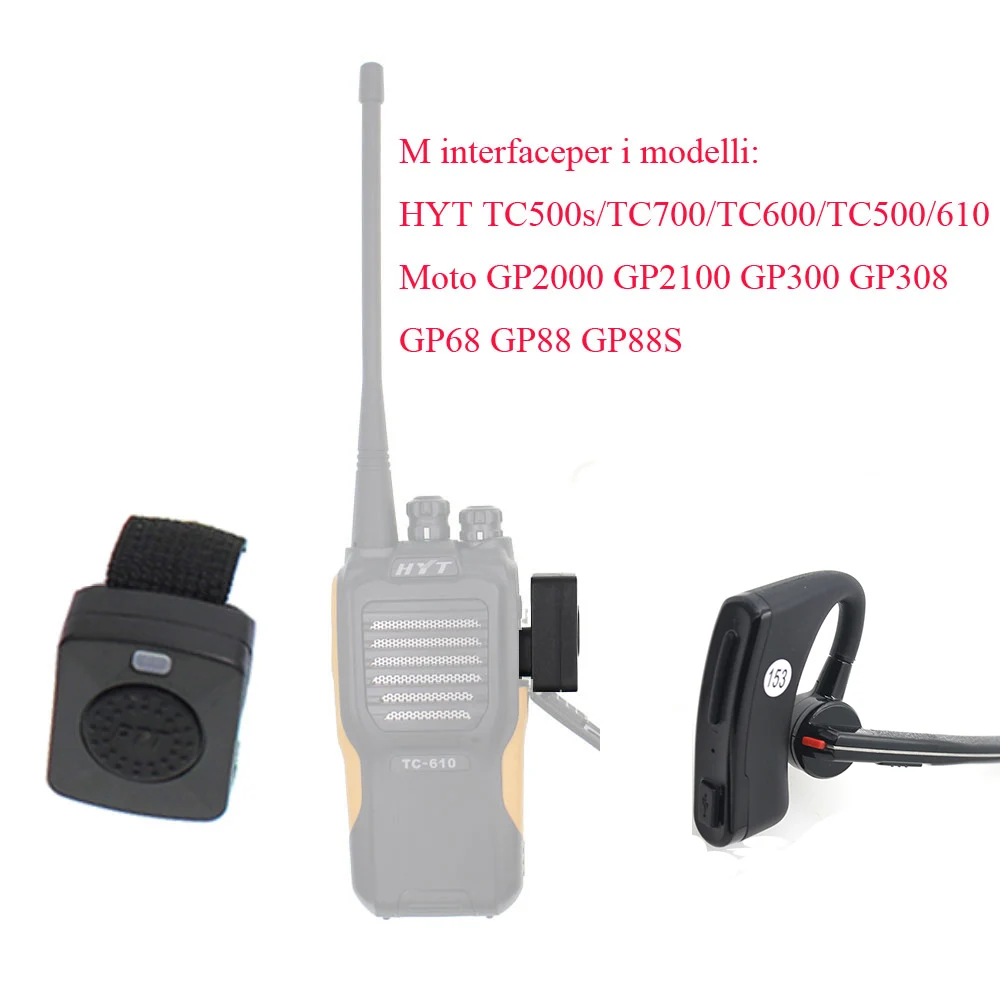 Беспроводная рация Bluetooth PTT гарнитура наушники для HYT TC610 TC500 GP300 GP308 GP68 GP88