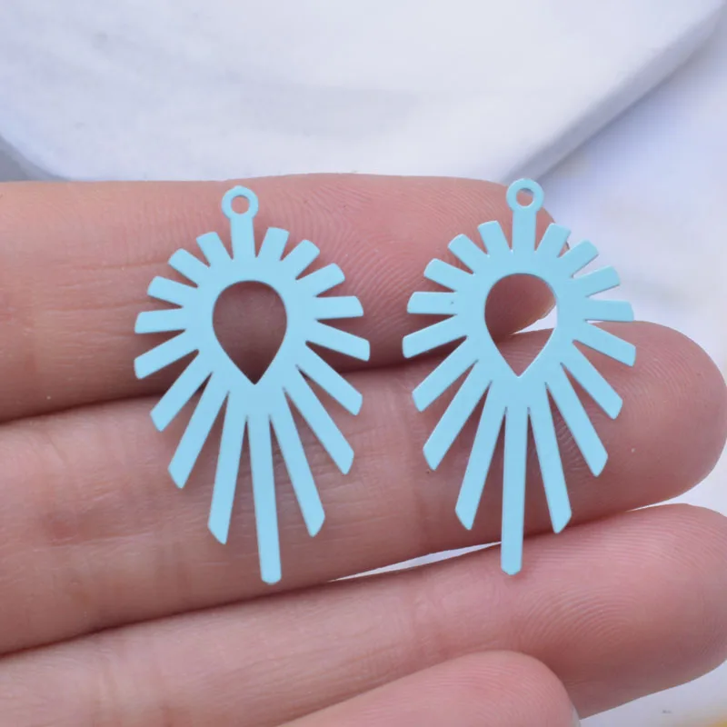 50 шт. AD3145 17*29 мм медные латунные армейские зеленые тонкие Подвески Розовое золото