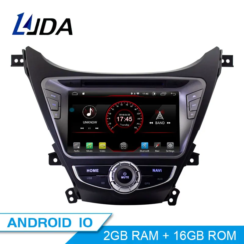 LJDA Android 10,0 автомобильный dvd-плеер для hyundai Elantra/Avante/IX35 2011 2012 2013 2 Din Автомобильный Радио gps Навигация стерео Мультимедиа