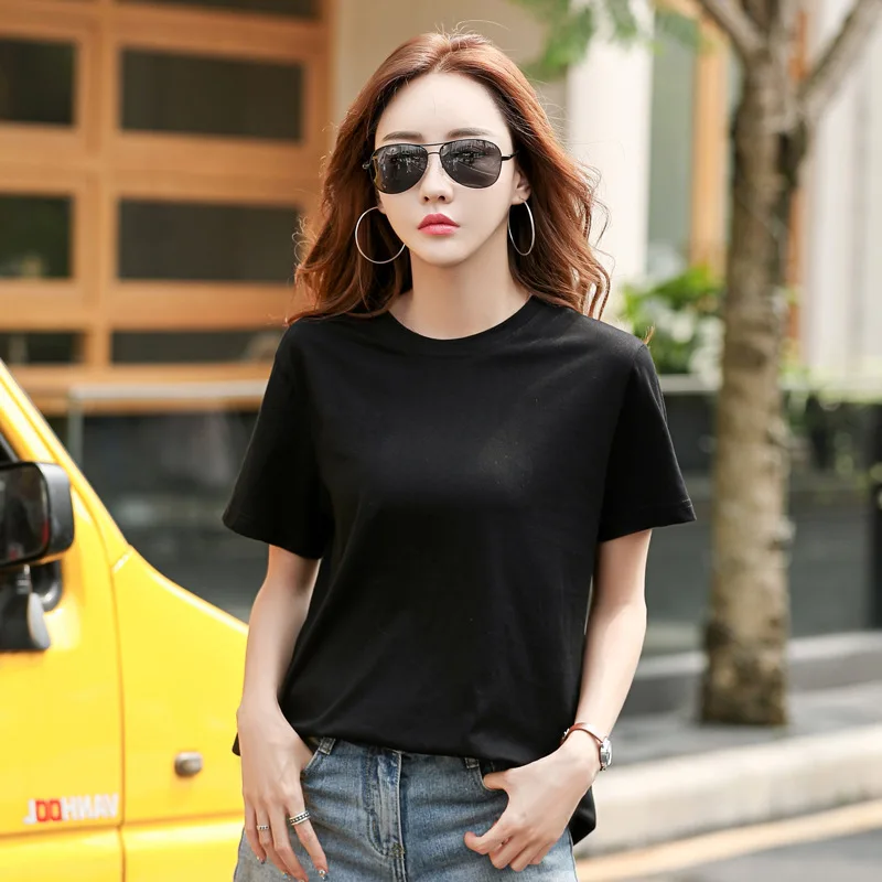 

yellow T Shirt Women Clothes 2019 Fashion Tee Top Fashion Cotton Ladies Tee Shirt