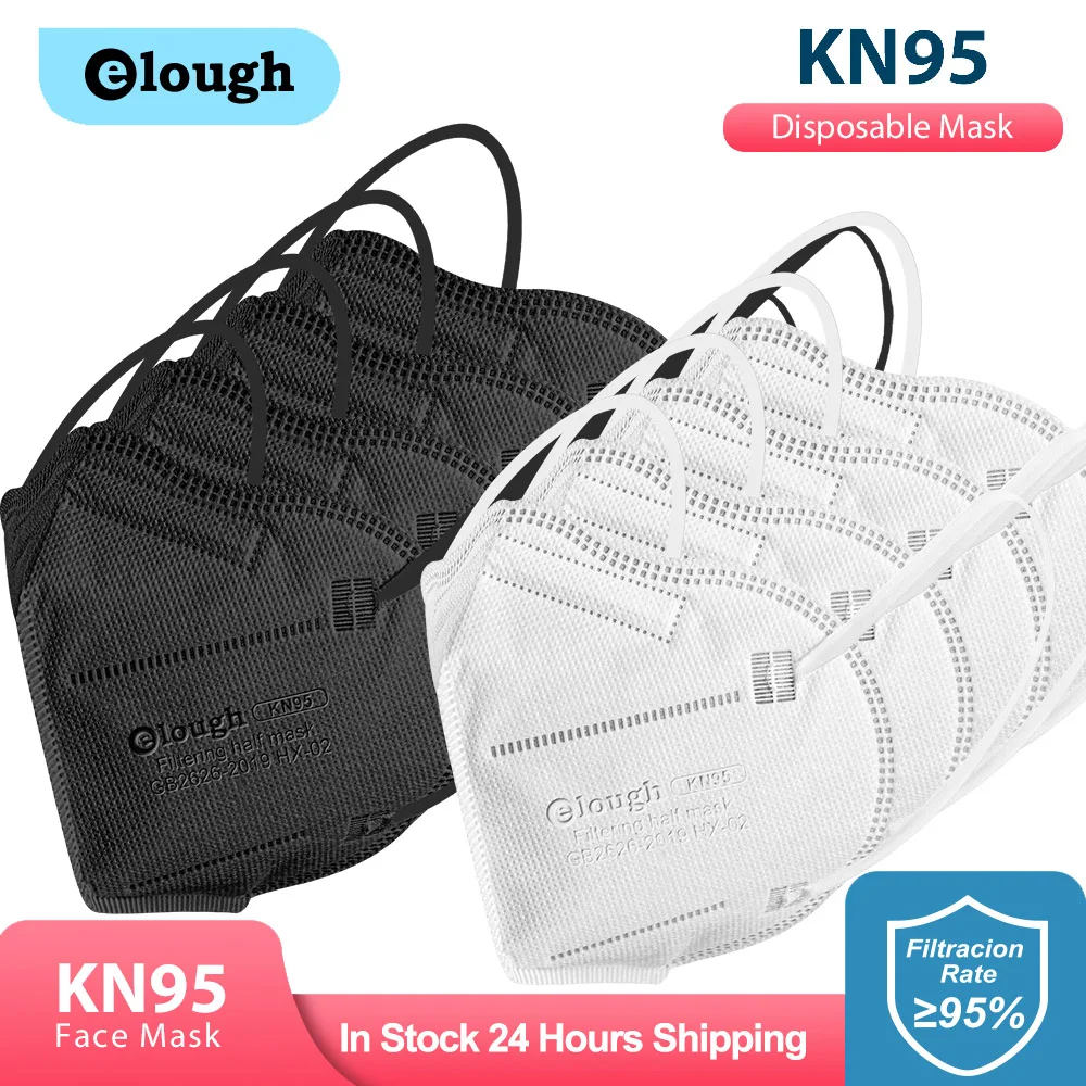 

Black KN95 Mask маска для лица для взрослых FFP2 Сертификат CE Mascarillas FPP2 neгра FFP2MASK 5 слоев маска FFP 2