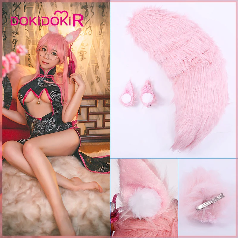 DokiDoki R Game Fate косплей аксессуар тамамо no Mae Ears Tail Fate/Grand Order Fate/EXTRA|Игровые костюмы| |