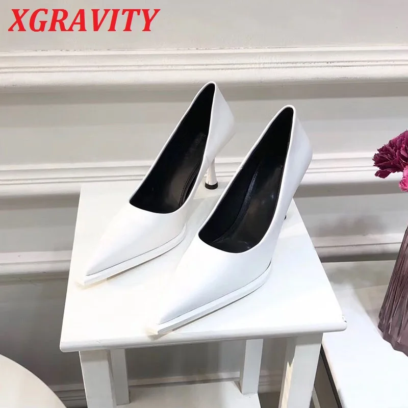 

Женские модельные туфли XGRAVITY, на высоком каблуке, с острым носком, 2021