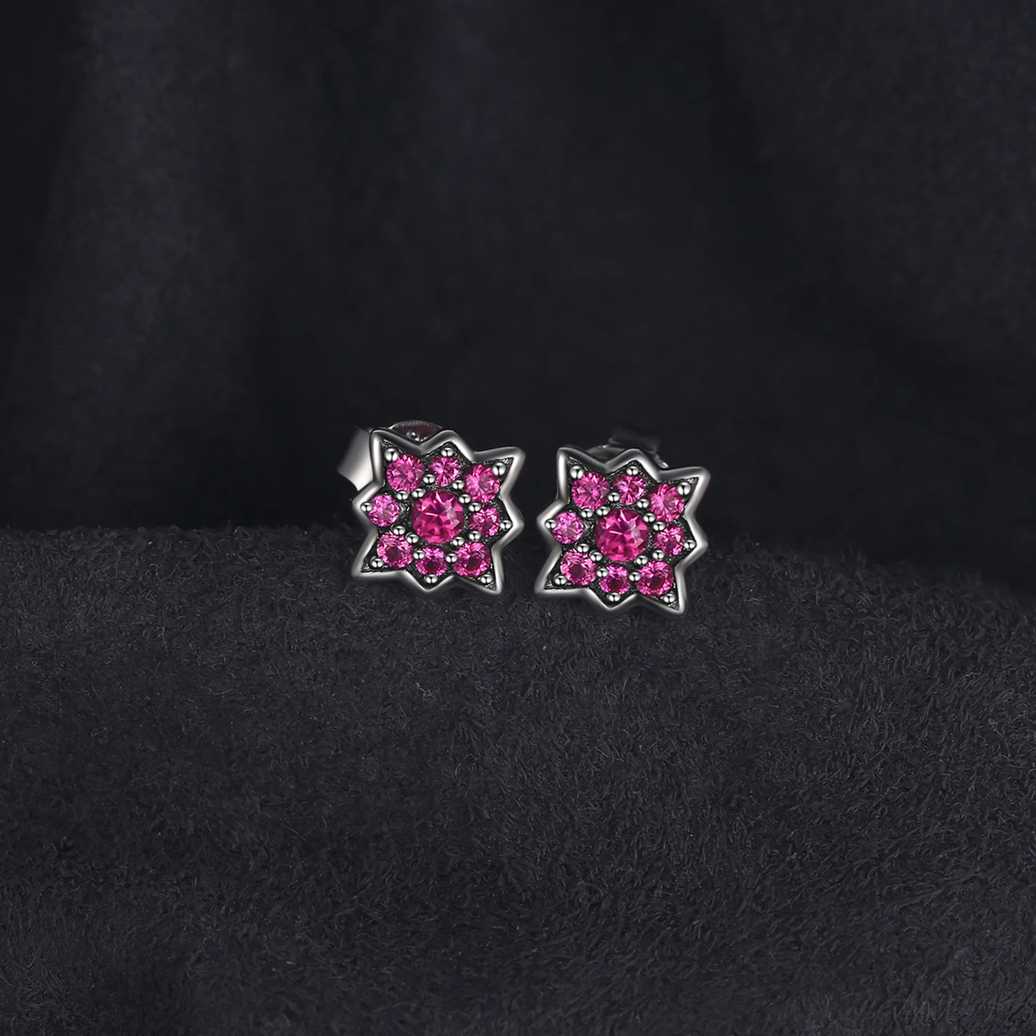 JewelryPalace Модные платья с цветочками создан серьги гвоздики рубинами 925 пробы