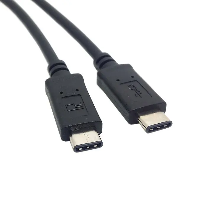 

200cm 300cm USB3.1 Type-c Male to male data charge cable Black color for Macbook laptop & cellphone