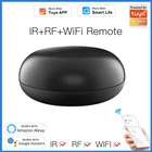 Умный пульт дистанционного управления Tuya WiFi RF + IR, управление через приложение Smart Life, поддержка Alexa Google Home, для ТВ, кондиционирования