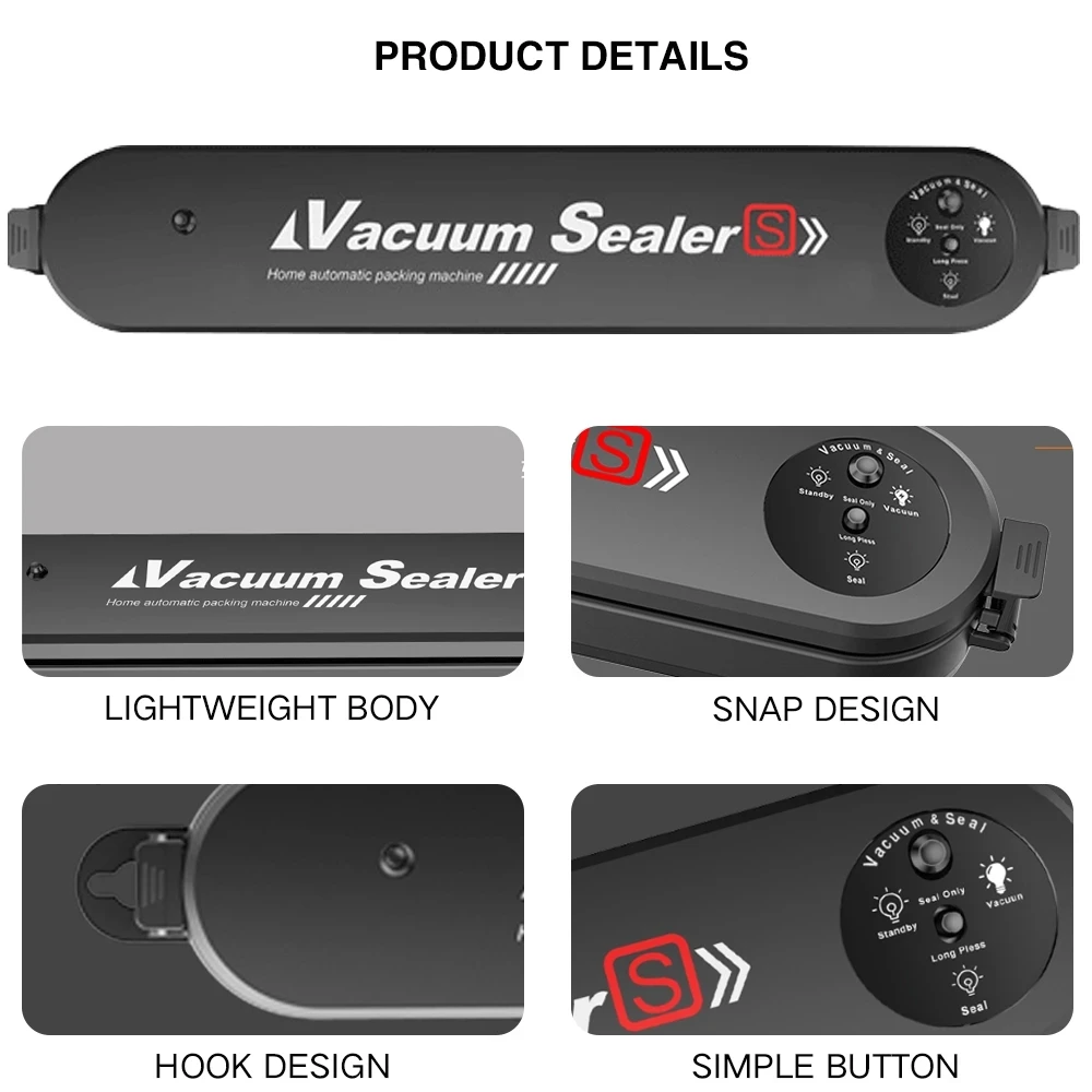 Пищевой вакуумный упаковщик Xiaomi усовершенствованная машина для запечатывания