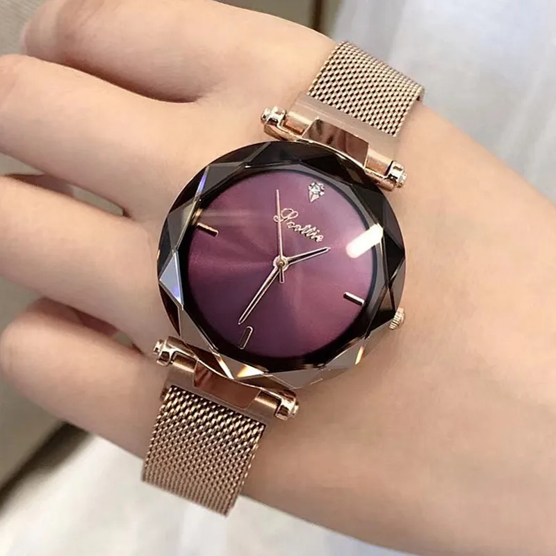New Luxury Brand Ladies Watch Magnet buckle Watch Women Quartz Stainless Steel Waterproof Wristwatches Relogio Zegarki Damskie