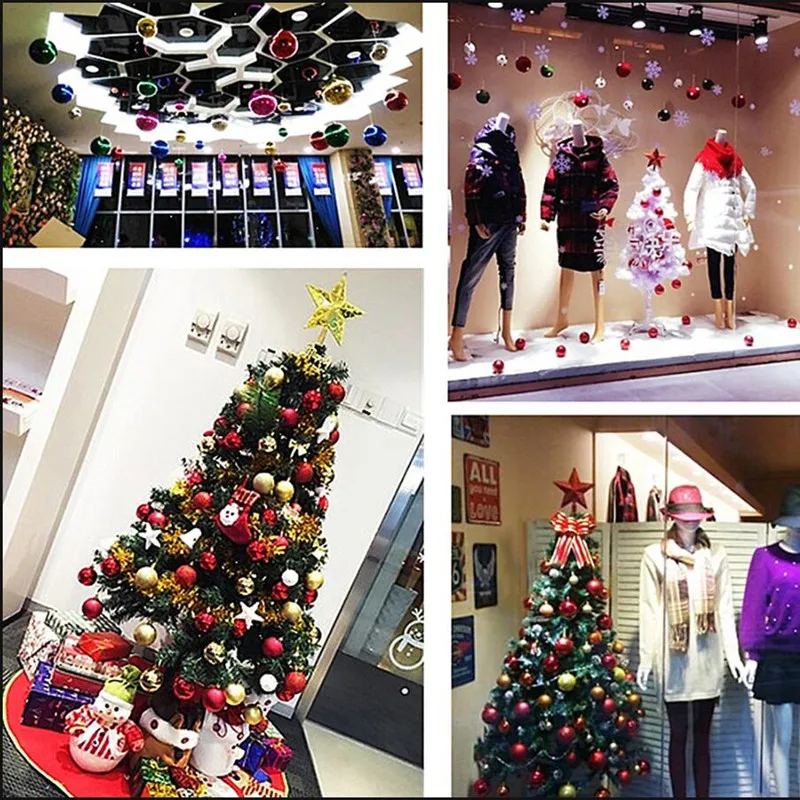 24 шт 3 см Рождественская елка Декор шар пластиковые рождественские украшения для