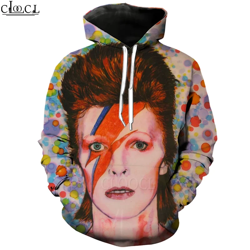 

HX Rock Popular Singer David Bowie 3D Print Hoodie Men Women Tracksuit Long-Sleeved Pullover Fashion Hoodie Tops Drop Shipping