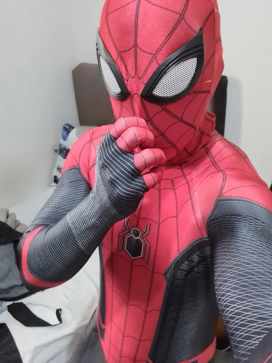 Маскарадный костюм с изображением Питера Паркера из спандекса и лайкры