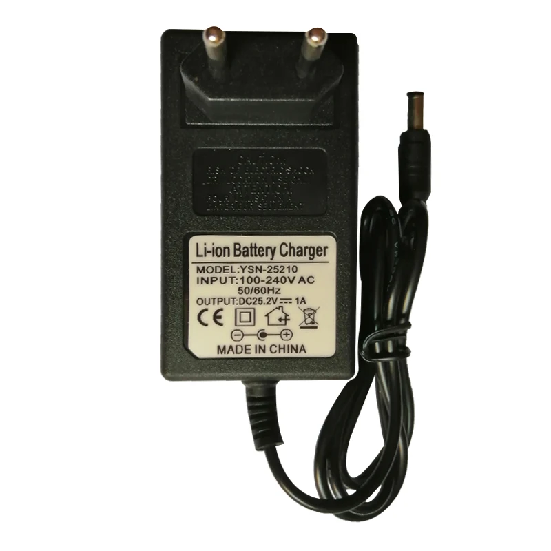 Зарядное устройство для литиевой батареи 12 В 18 в 21 25 + аккумулятор 1500-2000 мАч