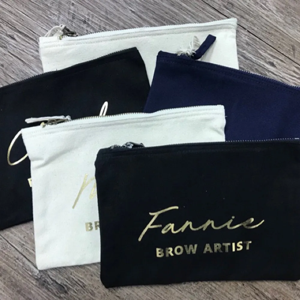 Персонализированная сумка для макияжа Mrs подружки невесты подарок