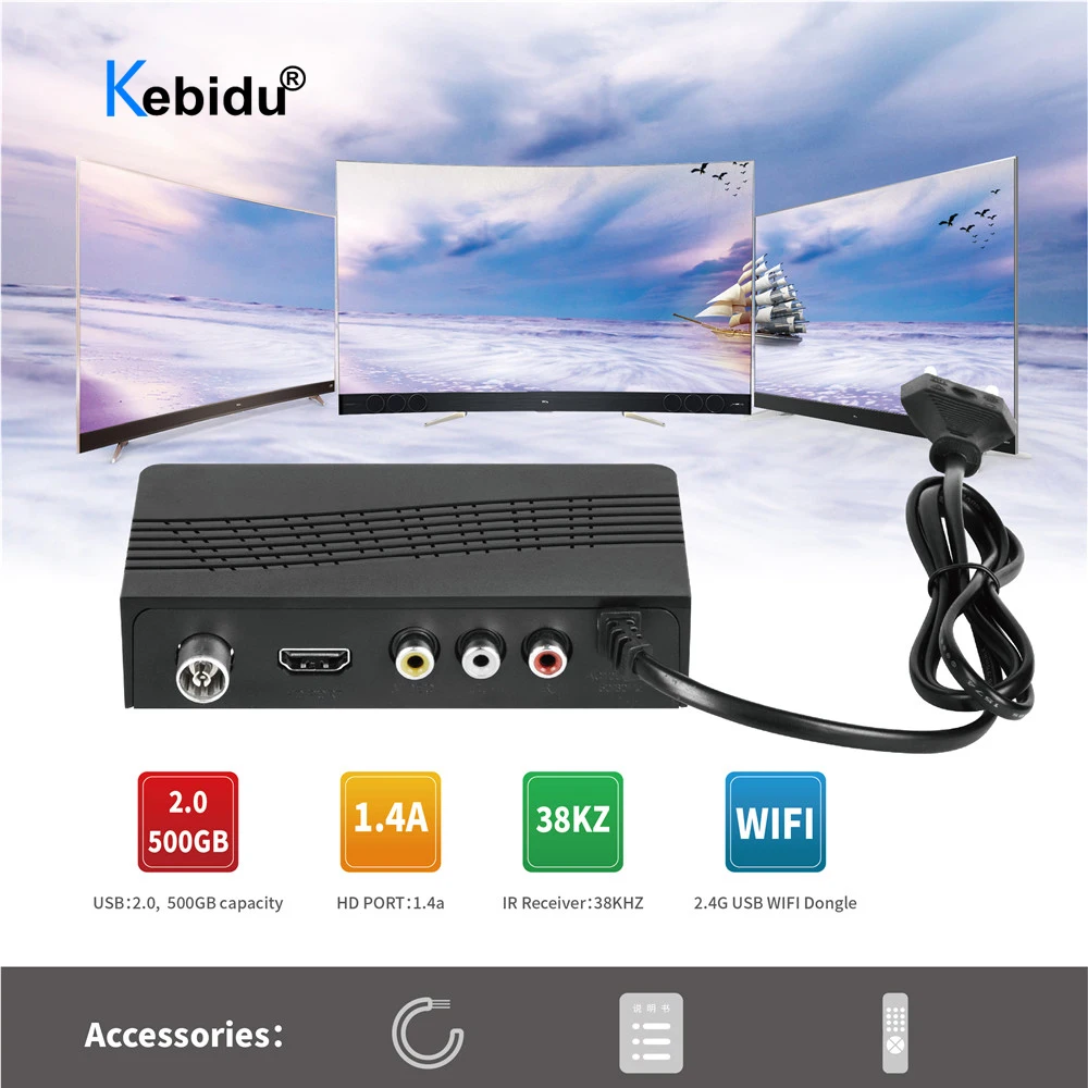 

Full HD 1080P DVB-T2 Tuner TV Box DVB T2 Satellite Decoder Support Wifi Usb2.0 HDMI-compatible TV Receiver DVBT2 Tuner