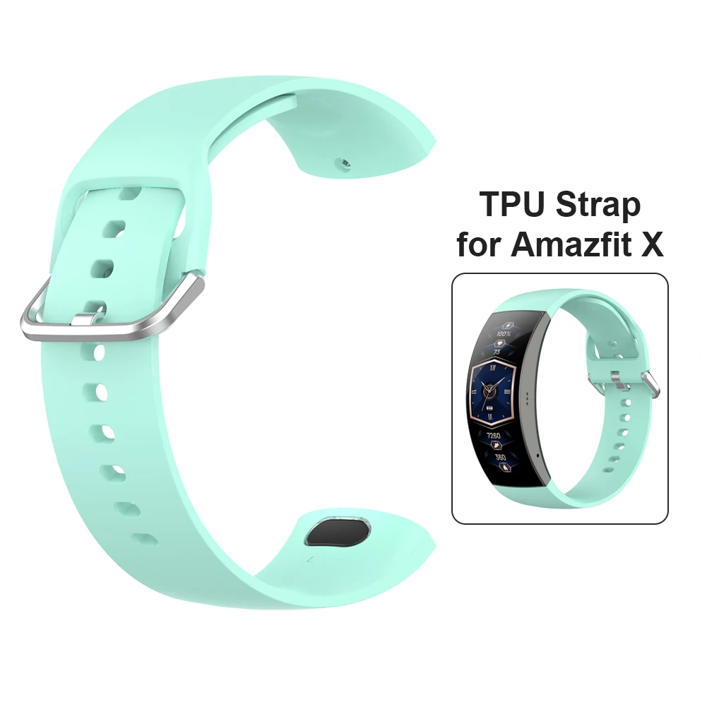 Ремешок силиконовый для смарт-часов Xiaomi Amazfit X сменный Браслет наручных часов
